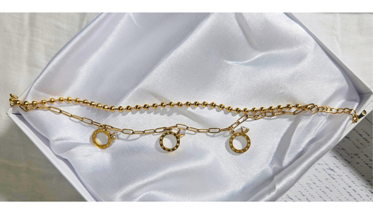 Elegant Heart Charm with Beaded Accents